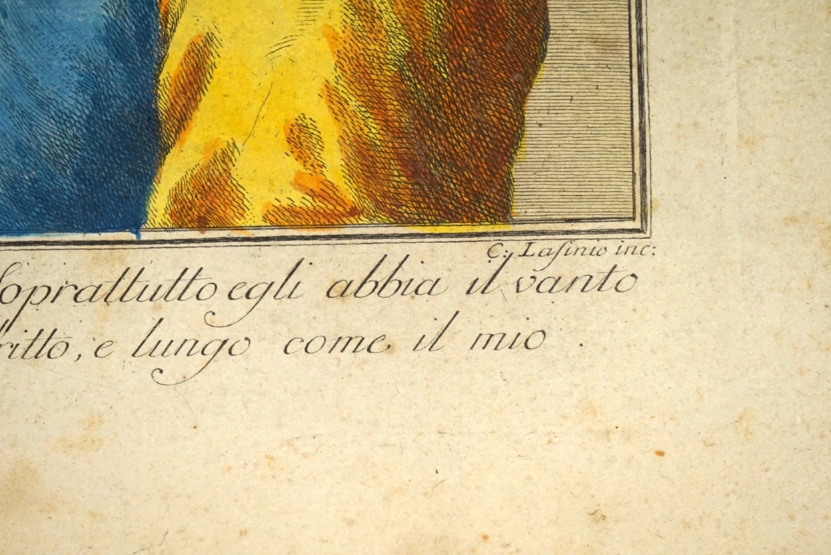 Rara serie di 4 Caricature Grottesche da Leonardo da Vinci – Carlo Lasinio (1759-1838) – -photo-5
