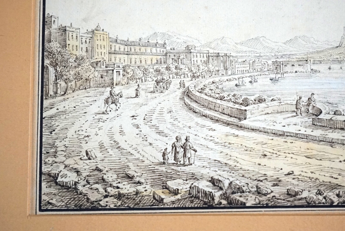 Coppia di vedute siciliane del Grand Tour -Antonio Senape (Roma, 1788 – Napoli, 1850)  -photo-7