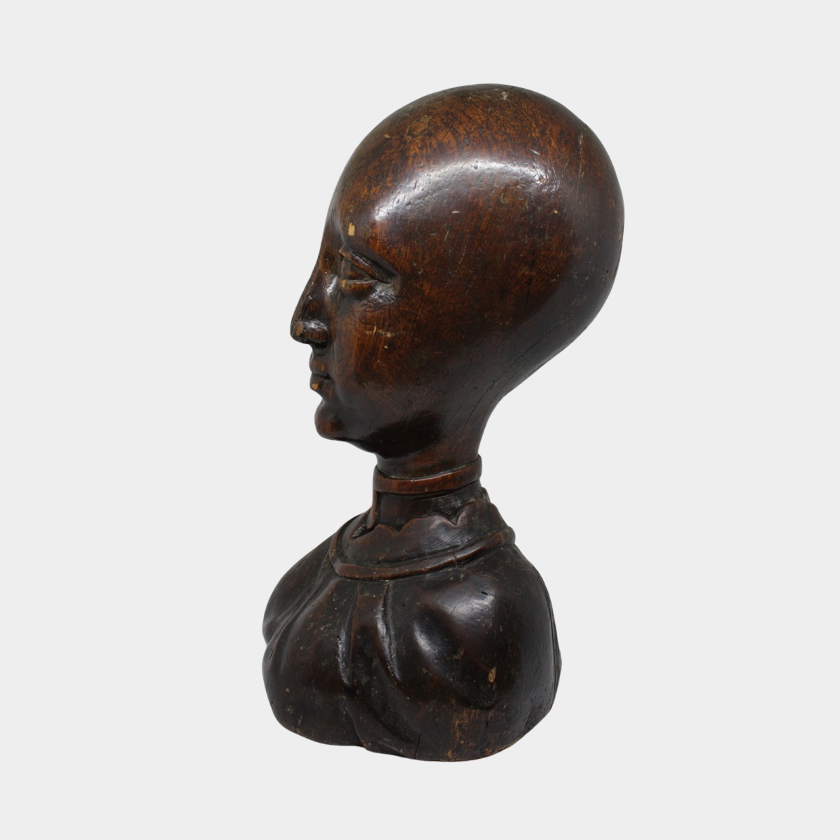 Raro busto femminile in legno intagliato – Paesi Bassi, prima metà del XVII secolo-photo-2