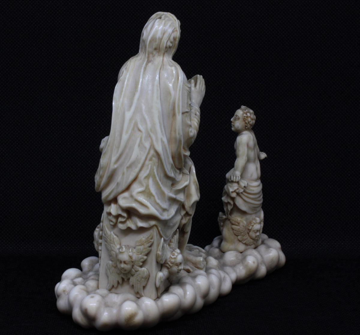 Madonna della Ghiara – Scultura in avorio intagliato, Sec. XVI (con CITES)-photo-3