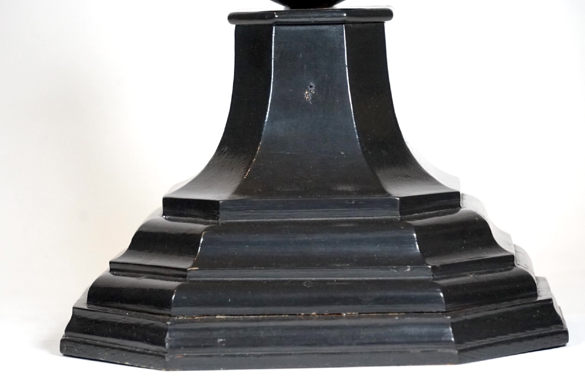 Raro Crocifisso Monumentale da Altare o Oratorio (XVIII-XIX Secolo) – Legno Ebanizzato e Metal-photo-6
