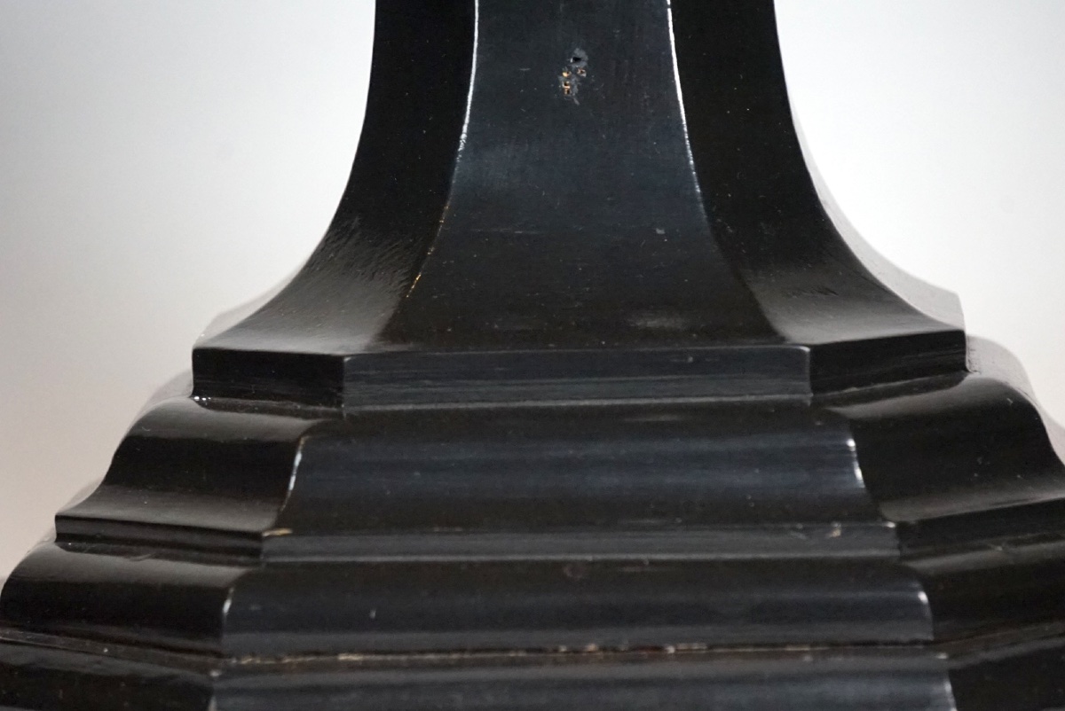 Raro Crocifisso Monumentale da Altare o Oratorio (XVIII-XIX Secolo) – Legno Ebanizzato e Metal-photo-7