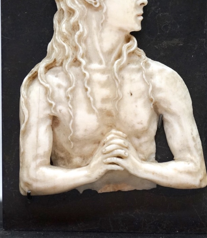 Rarissima placchetta in avorio scolpito – Busto di San Giovanni Battista -photo-2