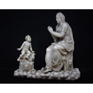Madonna della Ghiara – Scultura in avorio intagliato, Sec. XVI (con CITES)