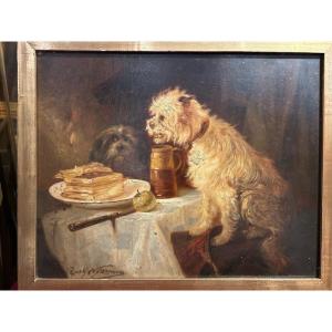 Zack Noterman's Two Puppies And A Plate Of Hsp Waffles