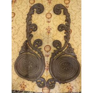 18th Century Carved Wooden Bas-reliefs