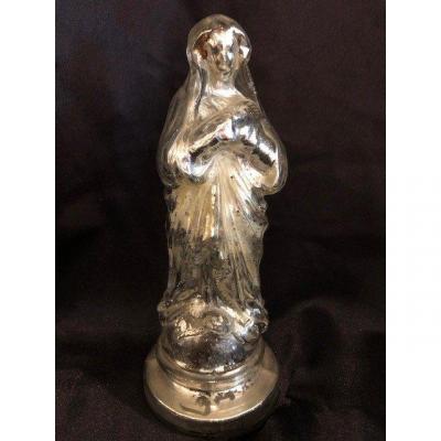 Small Virgin In Eglomised Glass