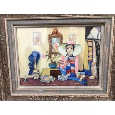 Watercolor Jean-baptiste Dit Eugène Corbin