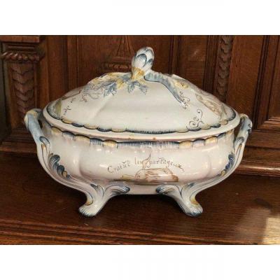 Talking Soup Tureen Emile Gallé