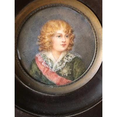 Miniature On Ivory The King Of Rome