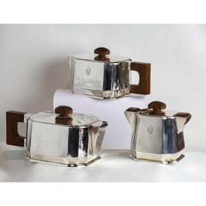 Art Deco Tea And Coffee Service In Sterling Silver