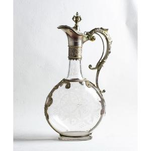 German Silver Mounted Claret Jug