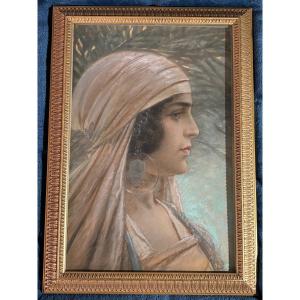 Pair Portrait. Pastel Orientalist