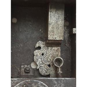 Beautiful Wrought Iron Lock With Two Keys 