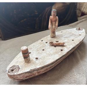 Egyptian Polychrome Boat 