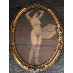 Oil On Paper. Prostitute 