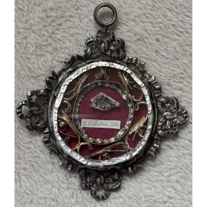 Reliquary In A Silver Frame