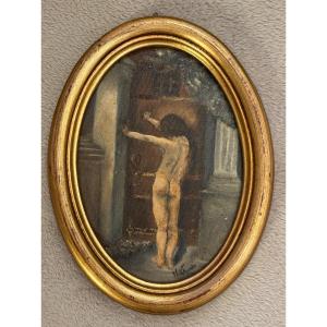 Oil On Canvas, Nude Woman