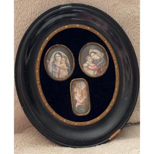 Frame With Three Miniatures 