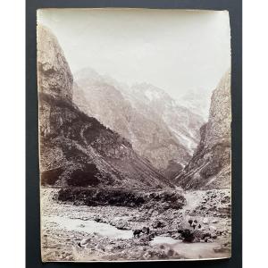  Original Photograph, 1890, Caucasus Mountains, Vittorio Sella
