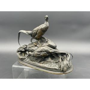 Bronze Animal Auguste Cain 1822-1894 Bardedienne Foundry