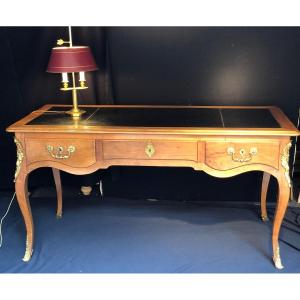 Flat Desk L XV In Walnut