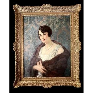 Portrait Of A Woman, Old Painting 