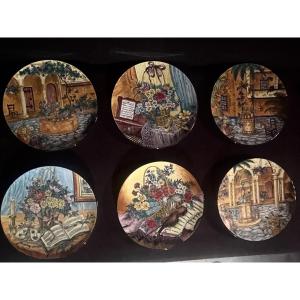 Decorative Plates, Set Of Six