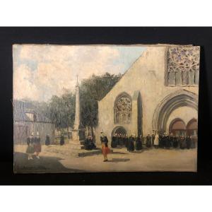 Breton Painting By Ely Le Chevalier