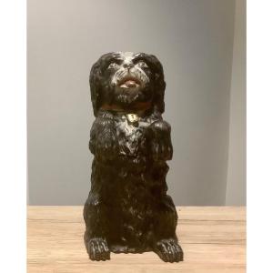 Tobacco Case In The Shape Of A Dog, J. Maresch Ceramic Factory, Last Quarter Of The 19th Century