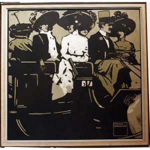 Ludwig Hohlwein (german Graphic Designer - Modernist, 1874 - 1949) From Portfolio “turf“, Lithography