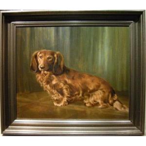 Dachshund By Arthur Fischer (1872 - Berlin - 1948)