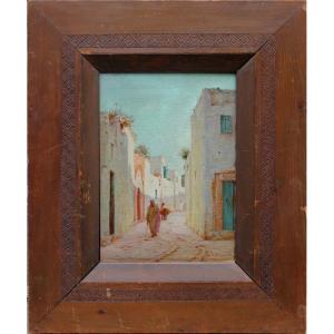 Street Scene In Tunis By Cécile Augustine Bougourd (french, 1857 - 1941)