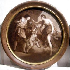 A Pair Of Allegorical Paintings By Angelica Kauffmann (1741-1807), Attributed To