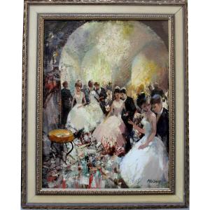 At The Ball By Heinz  Klaiberg ( School Of Paris, 1917-1995)