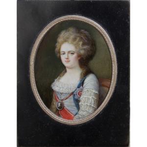 Maria Feodorovna, Wife Of The Russian Emperor Paul I, By Jb Lampi (1751-1830), Disciple Of