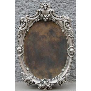 Silver Frame For Photograph Or Mirror, Late 19th Century, Austro-hungarian Monarchy)