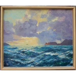 Otto Klar (austrian-south African, 1908-1994) Title: Seascape