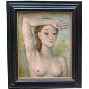Semi-nude By Leonid Frechkop (1897 Moscow - 1982 Brussels)