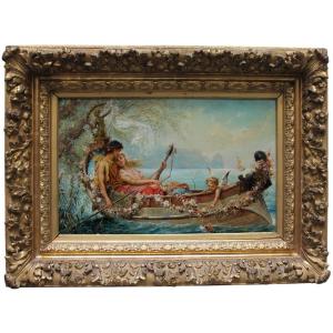 Hans Zatzka (austrian 1859-1945) Under The Spell Of Love