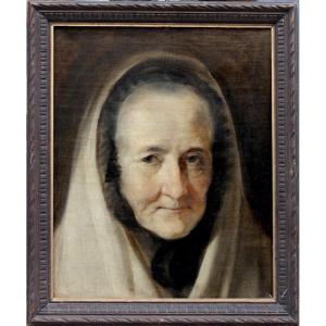 Giuseppe Nogari (1699 - Venice - 1766), Disciple Of , Study Of A Female Portrait