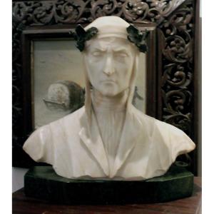 Vienna Around 1900, Alabaster Bust Of Dante Alighieri