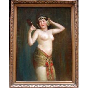 Oriental Nude By Josef Bino (czech 1881 - 1947)