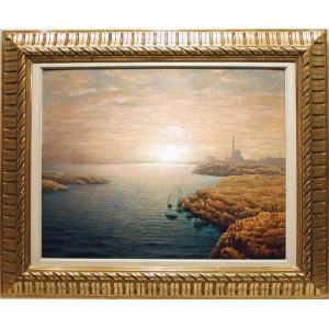 Sunset On The Bosphorus By Friedrich Albin Koko-mikoletzky (austrian, Born In 1889)