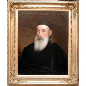 Portrait Of A Greek Orthodox By Ernst Lafite (1826 - 1885)