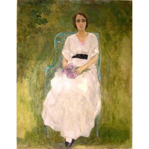 In The  Garden  By Erhard Amadeus-dier (austrian 1893 - 1969)