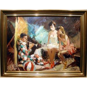 "behind The Backstage" By Heinz Klaiberg (paris School, 1917-1995)