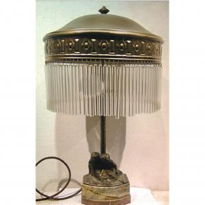 Vienna Bronze, Early 20th Century, Table Lamp With Children Figures