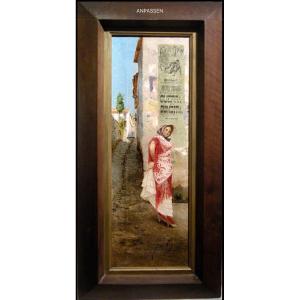 Coquette By Juan Bautista Guzman (granada/spain, 19th Century)