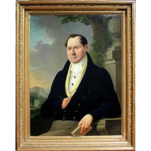 Portrait Of A Noble By Heinrich Stegmeyer (austrian 1797-1830)